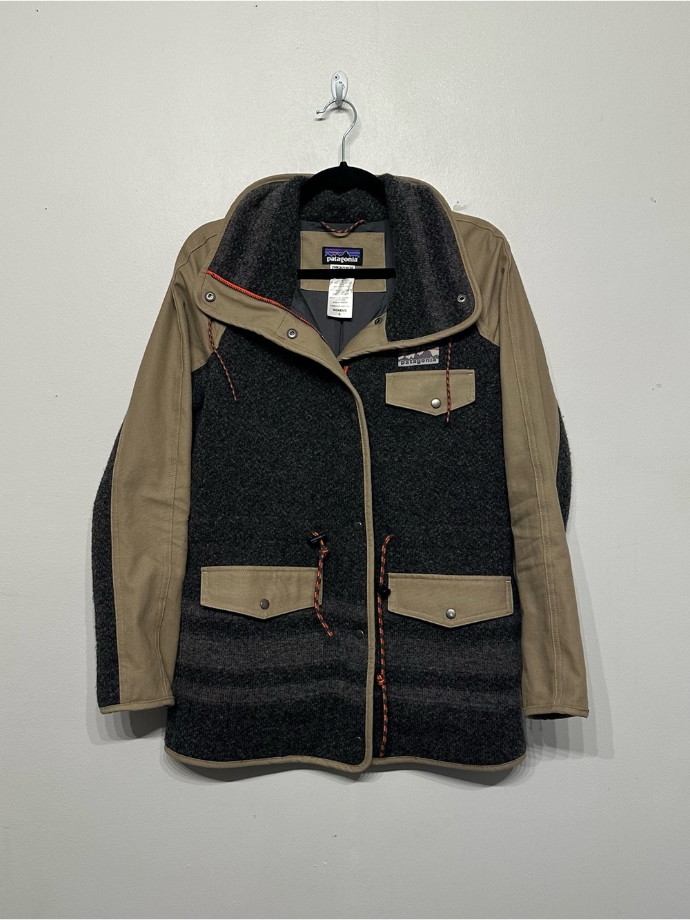 Patagonia Limited Edition Reclaimed Wool Parka Jacket Coat Small
